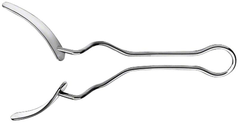 Vestibulumhalter Figur 1886 aus Edelstahl für zahnmedizinische Eingriffe.