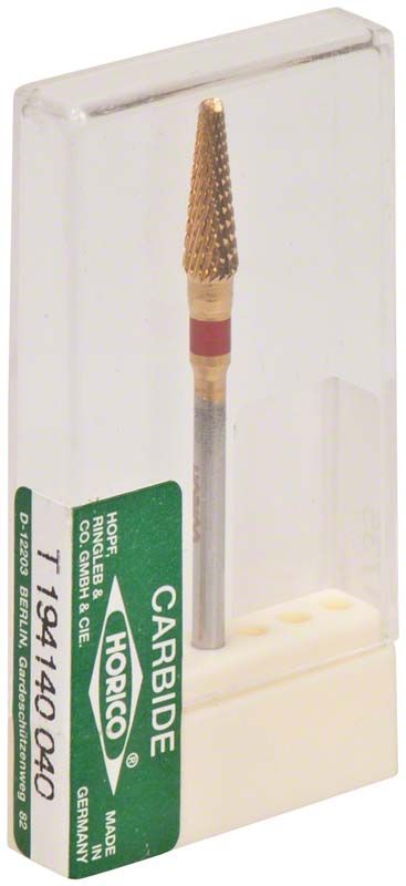 Hartmetallfräser Titannitrid beschichtet in transparenter Verpackung.