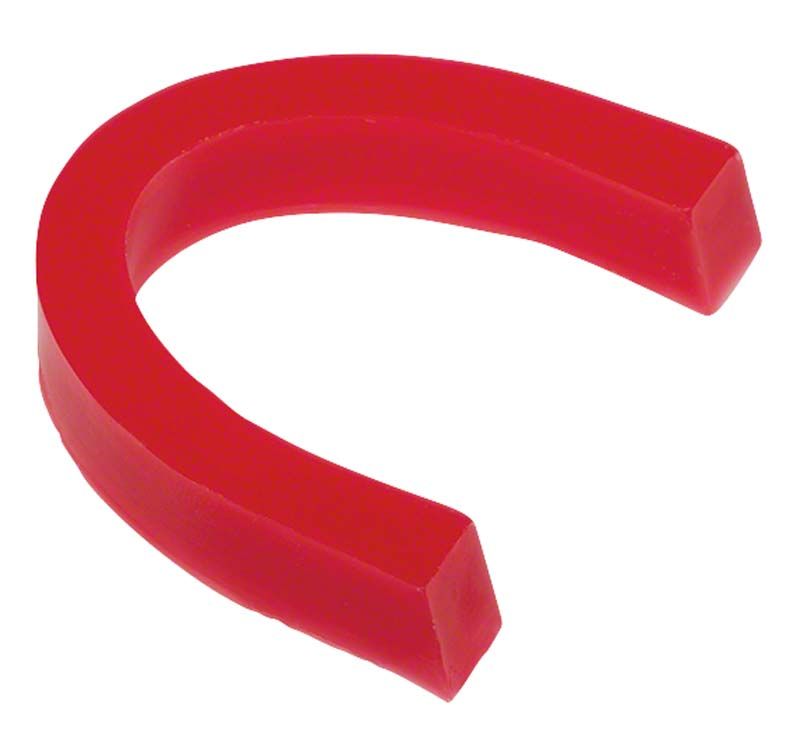 Roter vorgeformter Aromabisswälle für die dentalen Praxis.