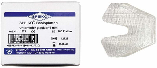 Image of Basisplatten glasklar UK 1mm 100er