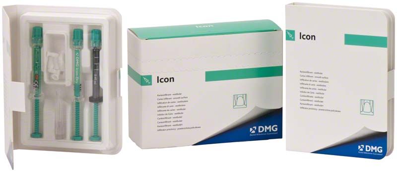 Icon vestibular Starter Kit mit Verpackung und Behandlungszubehör von DMG.