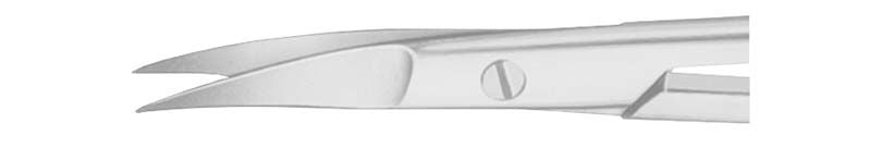 Gebogene Zahnfleischschere KELLY für präzise zahnärztliche Schnitte.