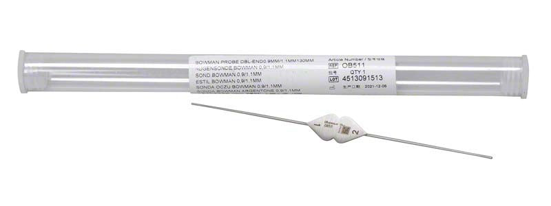 BOWMAN Sonde Figur 1/2 mit flexiblen, doppelendigen Spitzen in Kunststoffhülle.