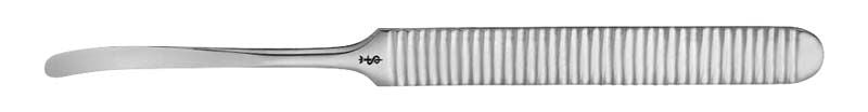 Raspatorium Williger, 6mm breite Klinge, chirurgisches Instrument aus Metall.