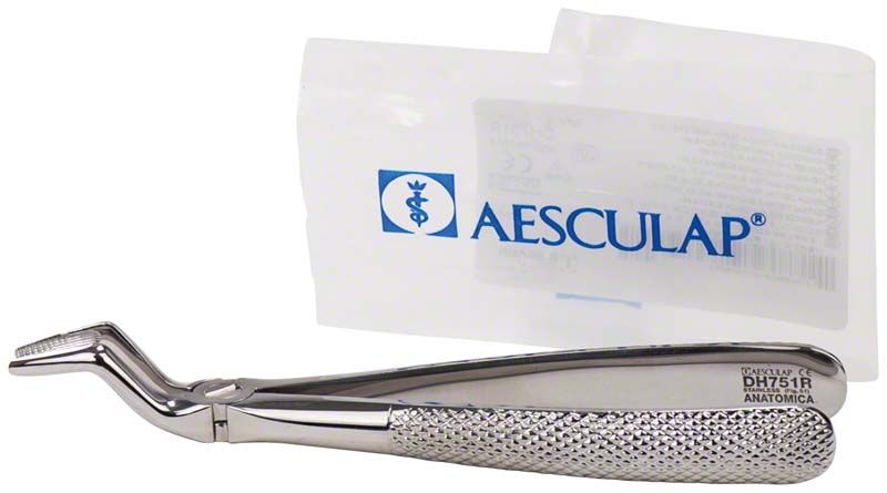 ANATOMICA Zahnzange für obere Wurzeln vor Verpackung liegend