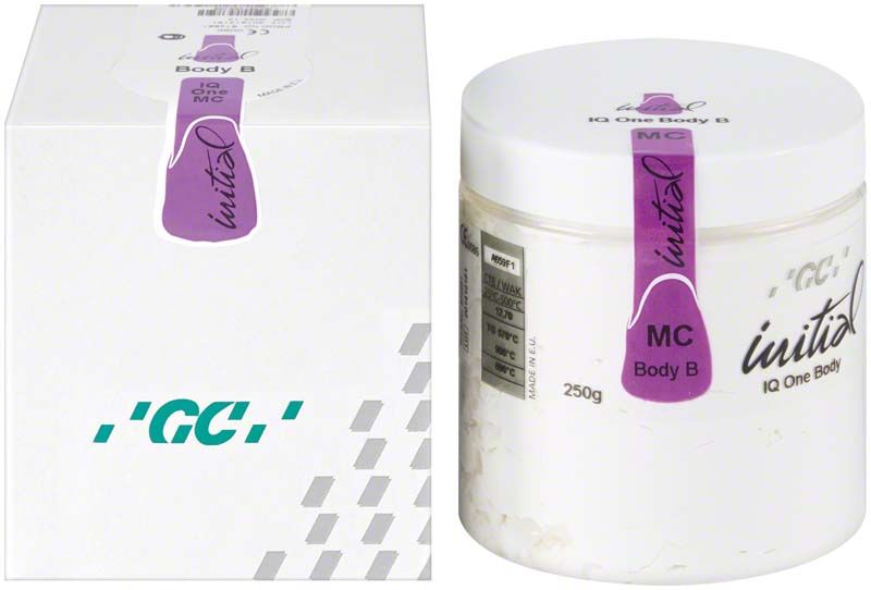 GC Initial IQ One Body L-o-M 250g Behälter mit Verpackung.