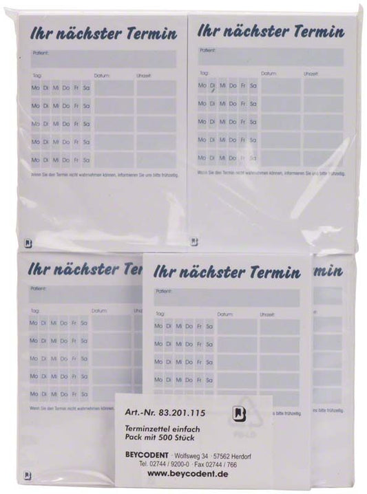Image of Terminzettel neutral