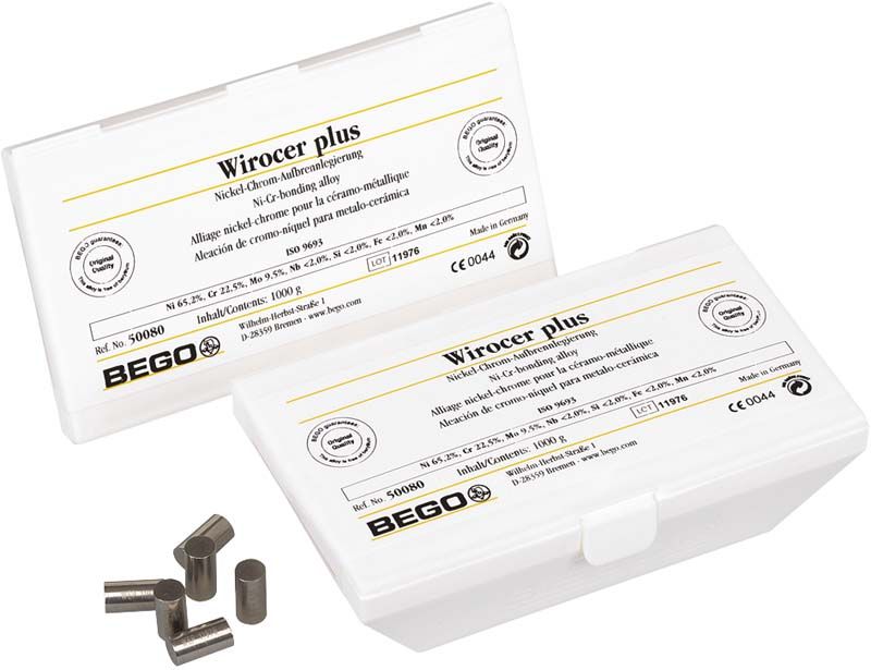 Wirocer plus 1000g Verpackung mit Metalllegierungsstäben.