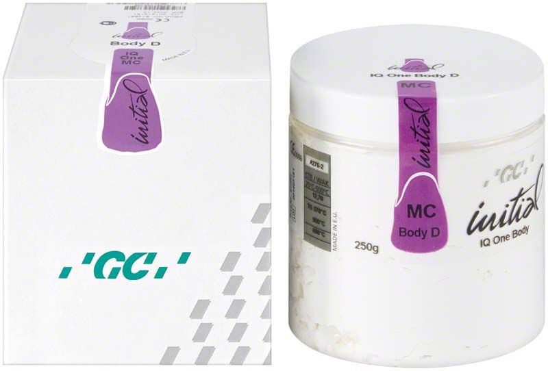 GC Initial IQ One Body L-o-M 250g Dose mit violettem Etikett.