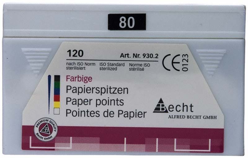 Farbiges Papierspitzen-Set Gr. 080, 120 Stück, schwarz, von Alfred Becht.
