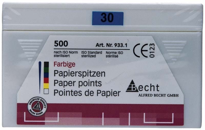 500er Packung farbige Papierspitzen Gr. 030 von Alfred Becht.