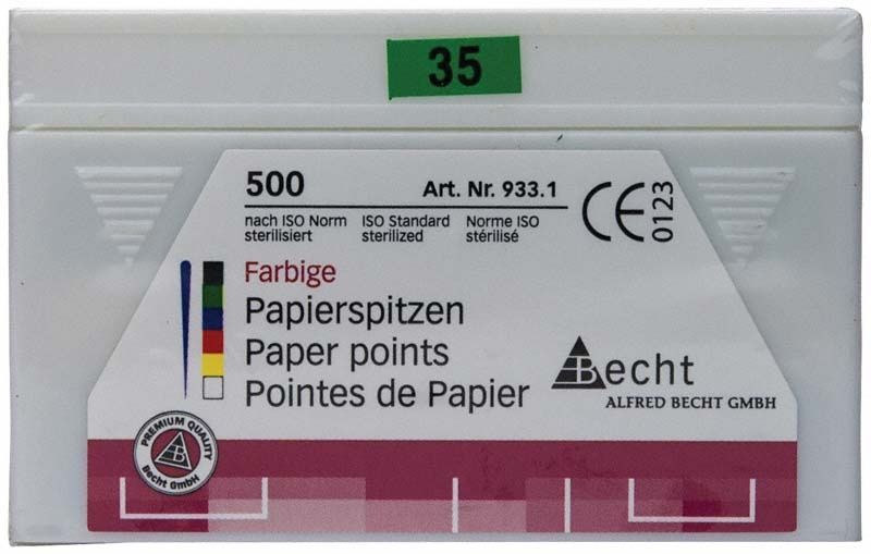 500er Packung grüne Papierspitzen von Alfred Becht, Gr. 035.