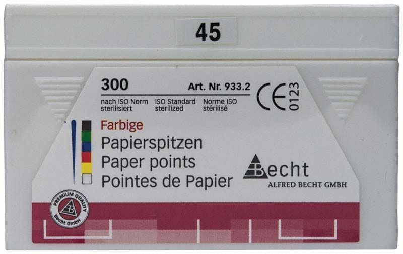 Papierspitzen color Gr. 045 weiß in 300er-Packung von Alfred Becht.