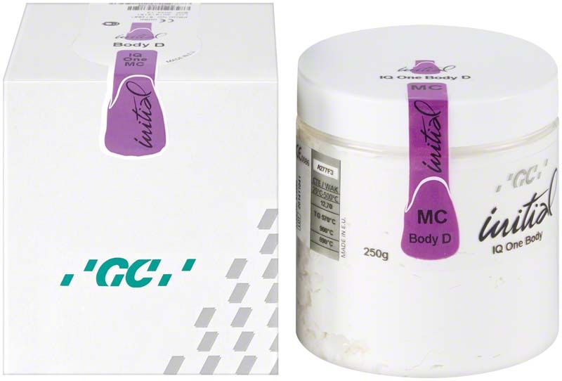 Keramikpulver GC Initial IQ One Body L-o-M 250g, Body D, mit Verpackung.