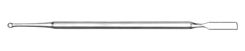 Abdruckmesser mit scharfem Ring und Spatel für Zahnmediziner.