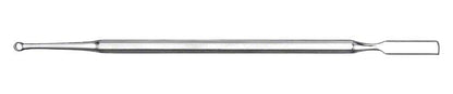 Abdruckmesser mit scharfem Ring und Spatel für Zahnmediziner.