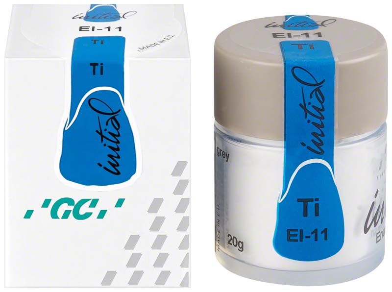 GC Initial Ti Enamel Intensive EI-11 in Verpackung mit blauem Etikett.