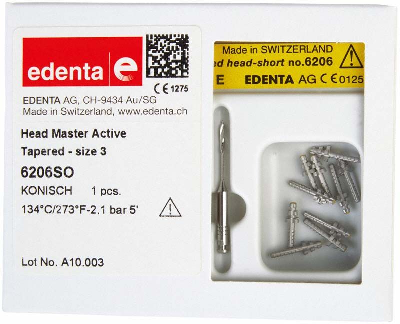 Head Master Active konisch Gr. 3, kurz, in geöffneter Verpackung.