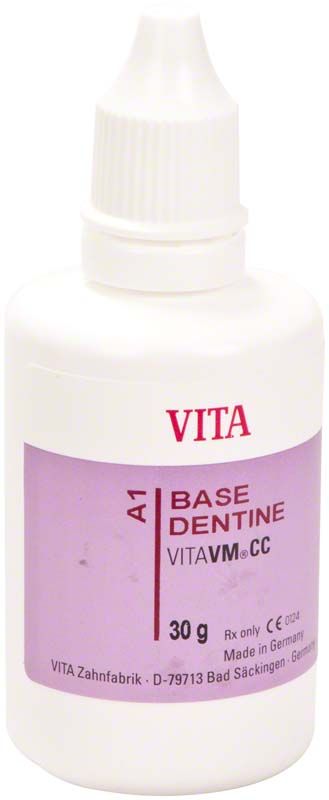 VITAVM®CC BASE DENTINE Flasche 30g in A1-Farbton.
