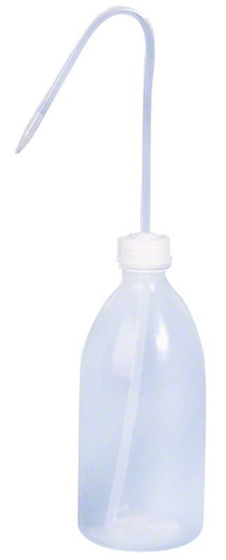 Dosierflasche 500ml aus Plastik mit feiner Düse und Steigrohr.
