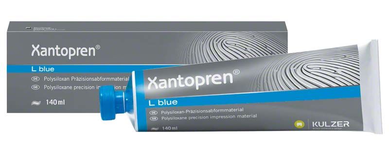 Xantopren L Tube 140ml mit Verpackung, dentaler Abdruckwerkstoff.