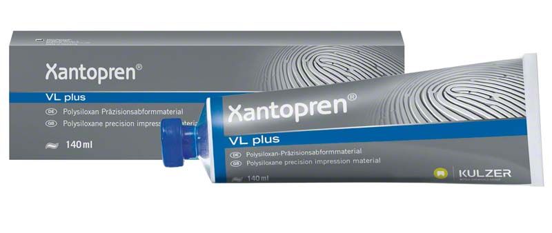 Xantopren VL plus Tube 140ml mit Verpackung von Kulzer.