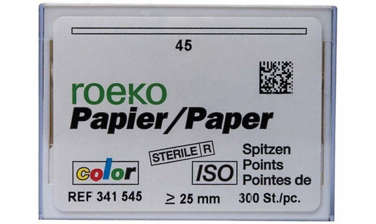 Image of ROEKO Papierspitzen color Vorratspackung Gr. 045 weiß