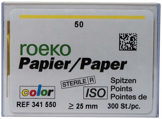 Image of ROEKO Papierspitzen color Vorratspackung Gr. 050 gelb