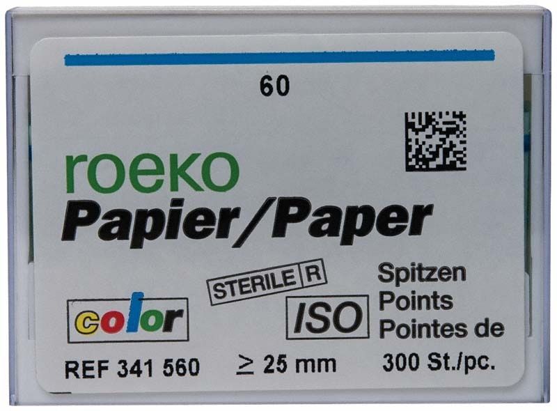 Papierspitzen Vorratspackung ROEKO Gr. 060 blau, ISO-zertifiziert.