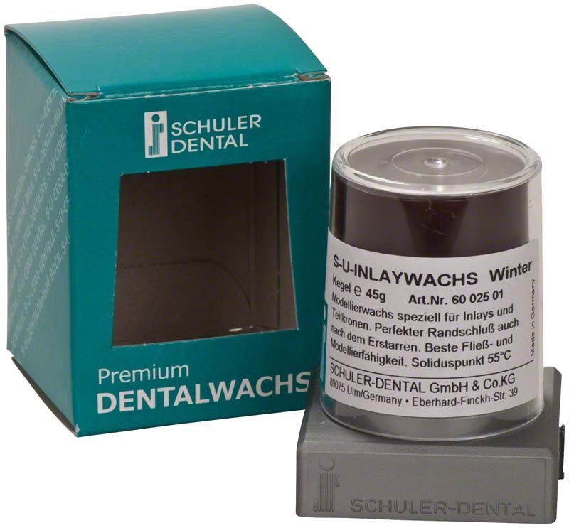 S-U-INLAYWACHS Winter d.grün auf grauem Sockel mit Verpackung.