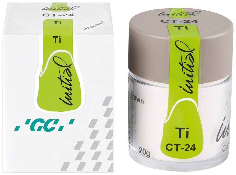 GC Initial Ti Cervical Translucent CT-24 in Verpackung und Glasbehälter