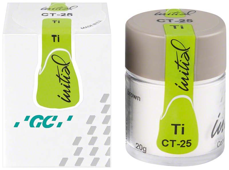 GC Initial Ti Cervical Translucent CT-25 Verpackung und Behälteransicht.