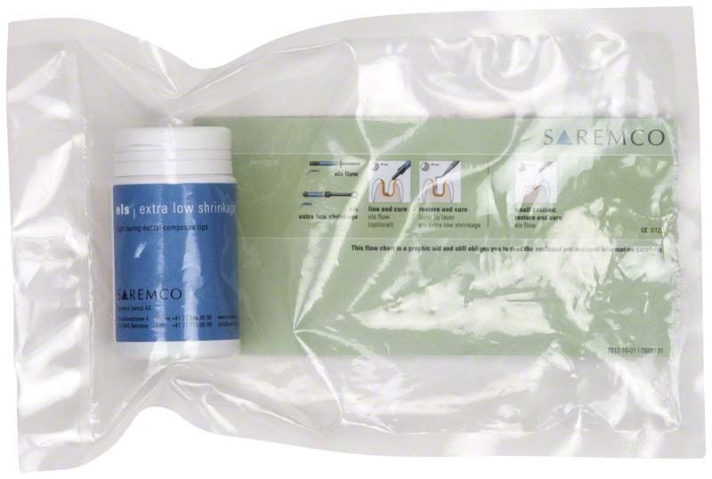 ELS Tips IT incisal transparent Composite-Verpackung von Saremco Dental.