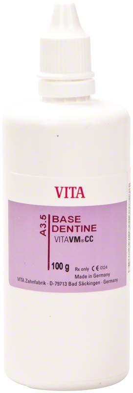 VITAVM®CC BASE DENTINE Flasche, 100g, Farbe A3,5, dentaler Befestigungskunststoff.