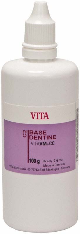 VITAVM®CC BASE DENTINE Flasche mit lila Etikett, 100g, C2.