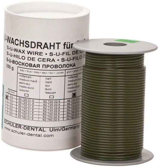 Image of S-U-Wachsdraht grün mittelhart Ø 2,5mm