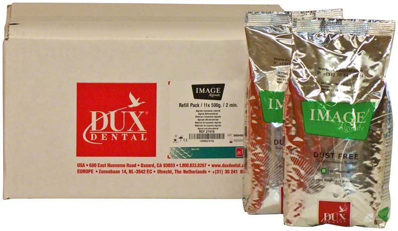 PENTRON Alginat IMAGE in silbernen Beuteln vor weißer Verpackungsbox.