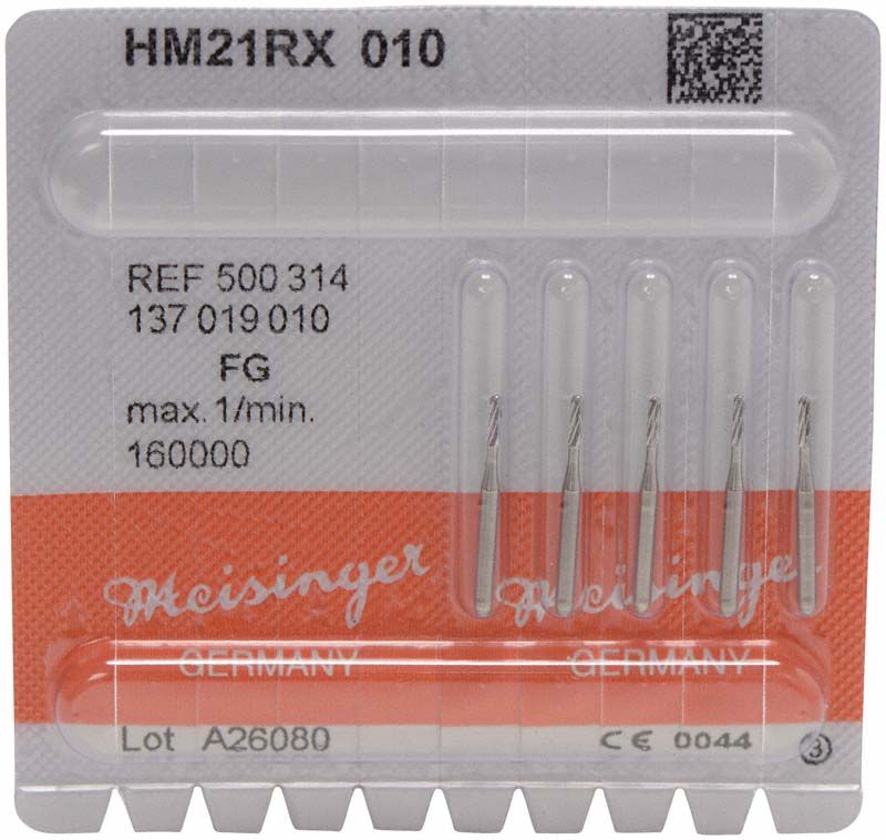 Kronentrenner HM21RX 010 in Originalverpackung mit fünf Schleifaufsätzen.