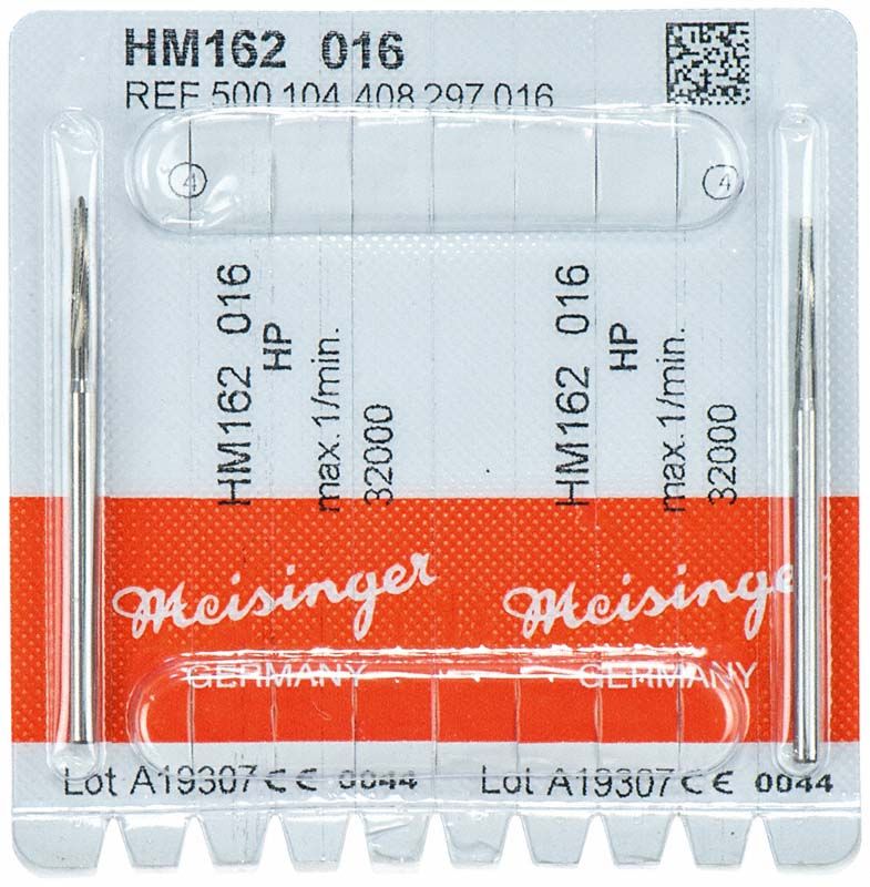 Lindemannfräser HM162 016 HP in Originalverpackung mit zwei Fräsern.