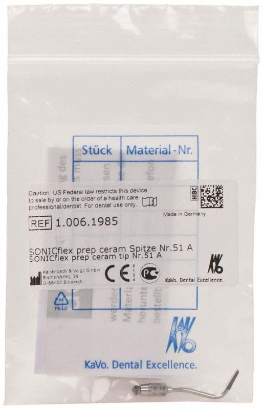 Verpackung der SONICflex prep ceram Spitze Form 51A von KaVo.