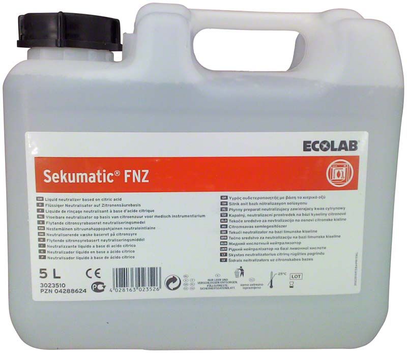 Sekumatic FNZ 5 Liter Kanister mit Etikett und Produktinformationen.