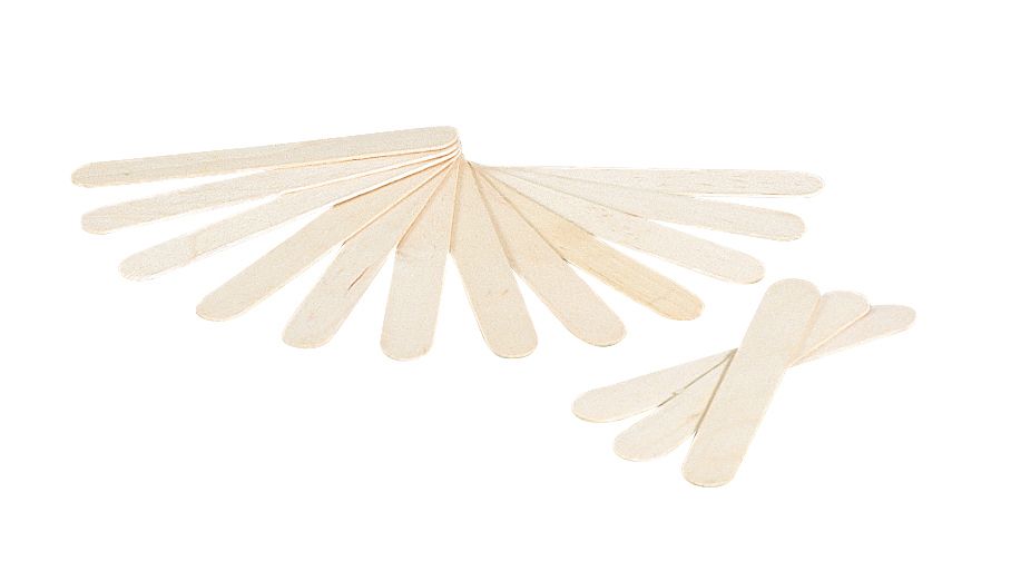 Holzmundspatel aus glattem Birkenholz, ideal für den dentalen Gebrauch.