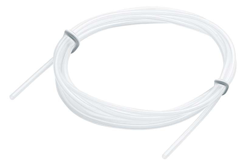 Silikonschlauch Ø 0,6-0,8mm auf weißem Hintergrund.