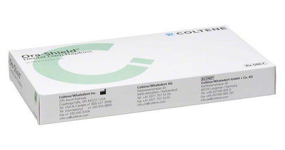Verpackung des Hygenic Ora Shield Dental Dam von Coltene Whaledent.