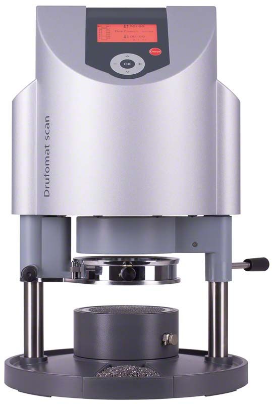 Drufomat scan silber Zahnprothese-Tiefziehgerät mit digitalem Display.