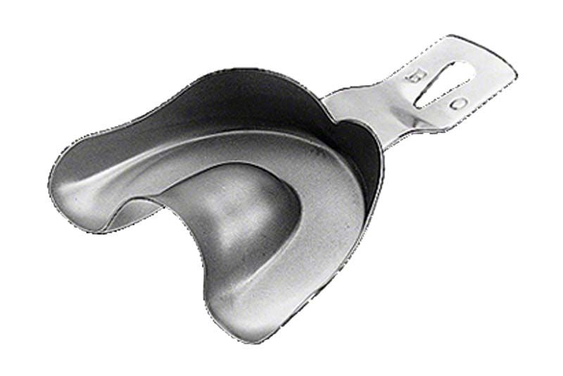 Abdrucklöffel aus Edelstahl für präzise dental Abdrücke.