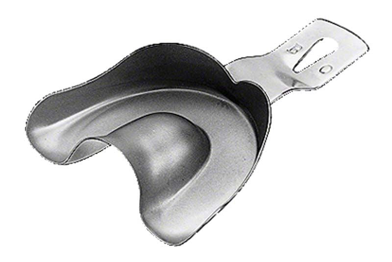 Abdrucklöffel aus Edelstahl für präzise Dentalabdrücke.