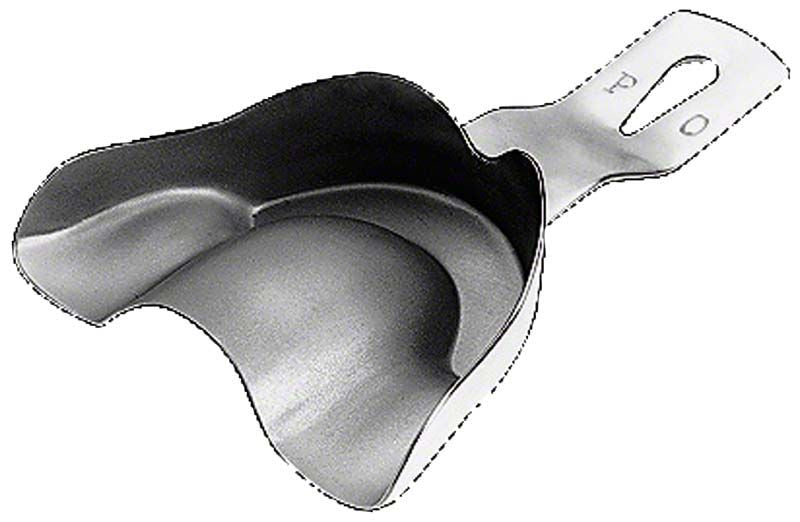 Abdrucklöffel EHRICKE ungelocht aus rostfreiem Edelstahl für Zahnabdrücke.