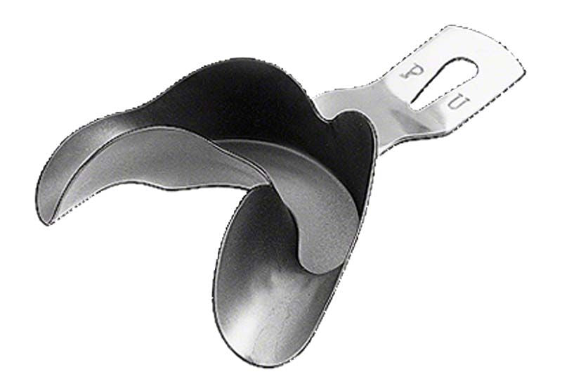 Abdrucklöffel aus Edelstahl für präzise dental Abdrücke.