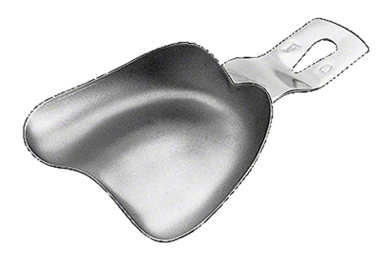 Abdrucklöffel aus Edelstahl für präzise dental Abdrücke.
